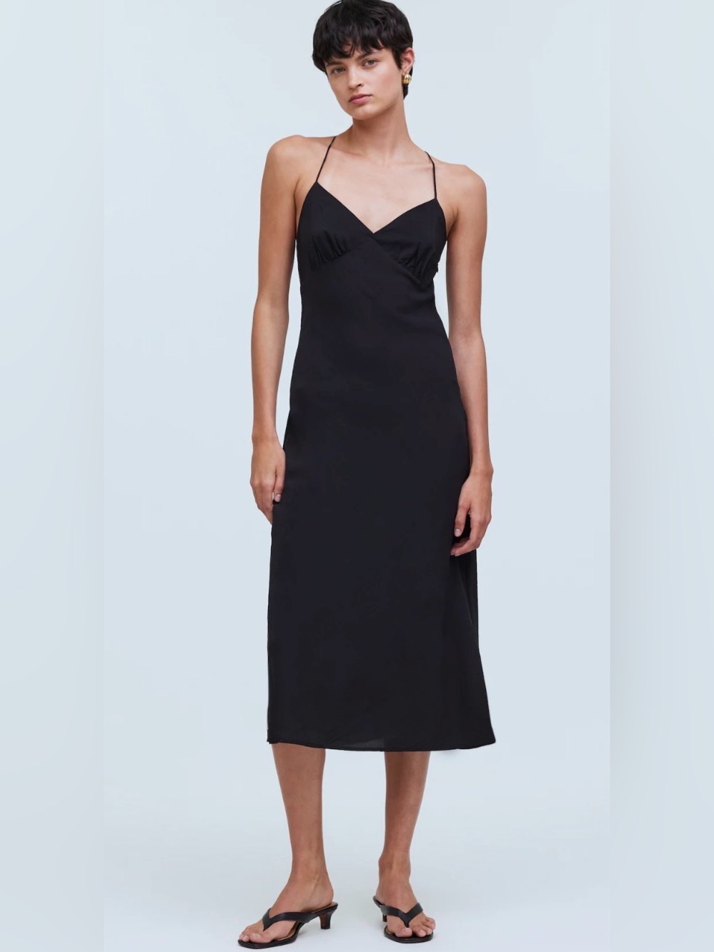 New! Madewell The Layton Midi Slip Dress
